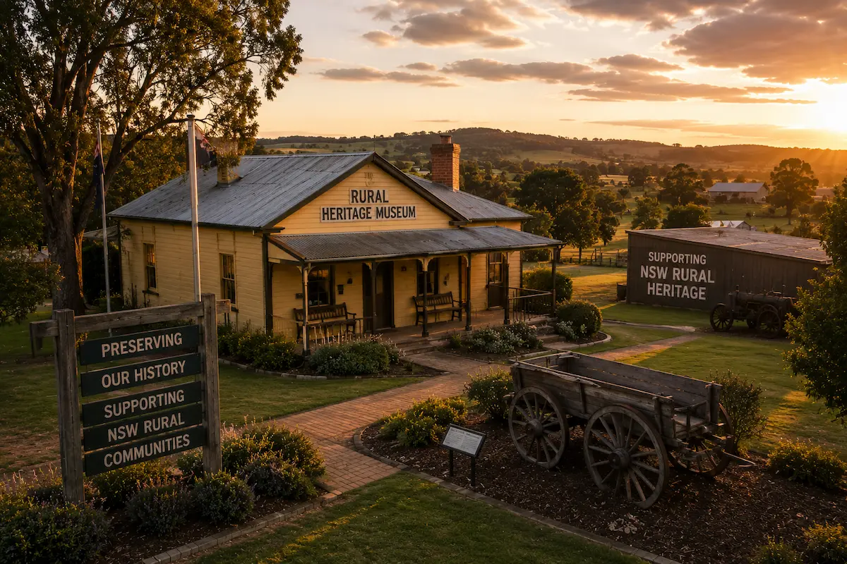 Regional NSW museum tourism website design