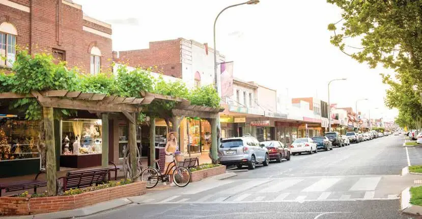 Griffith NSW town centre with local businesses and streetscape
