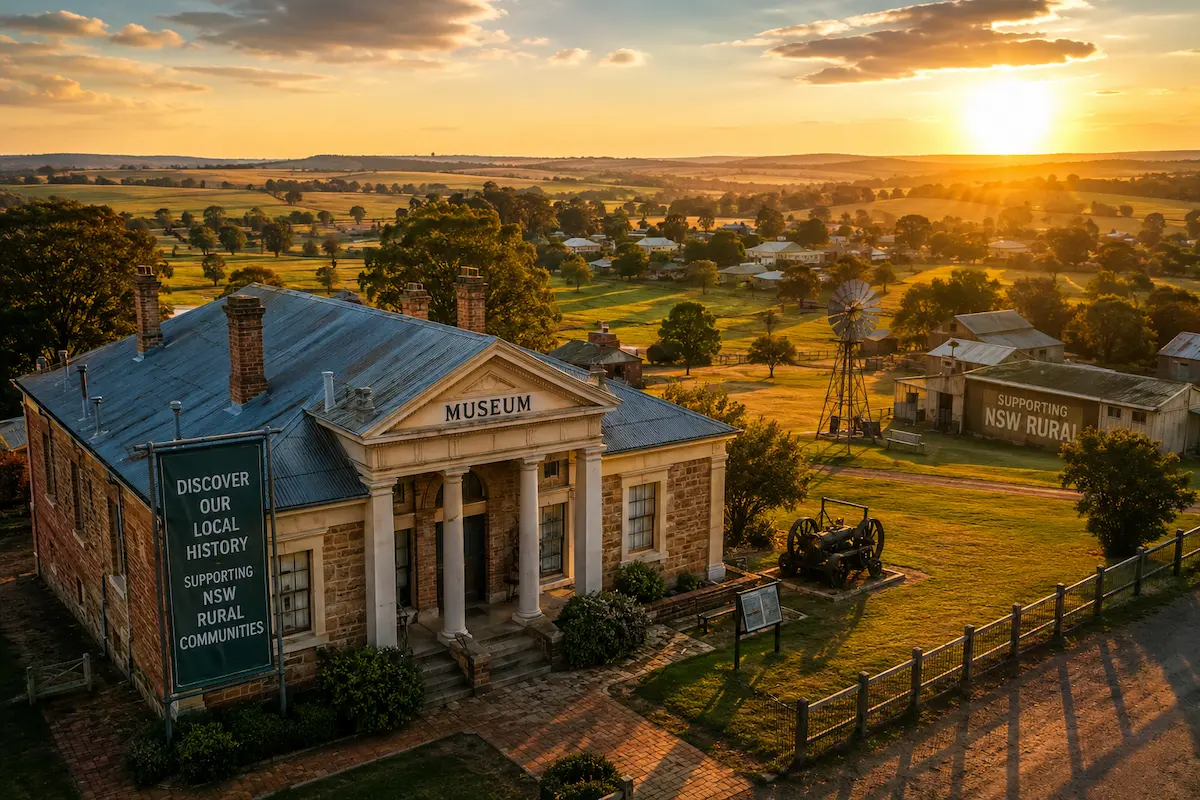 Regional NSW museum and heritage tourism website design
