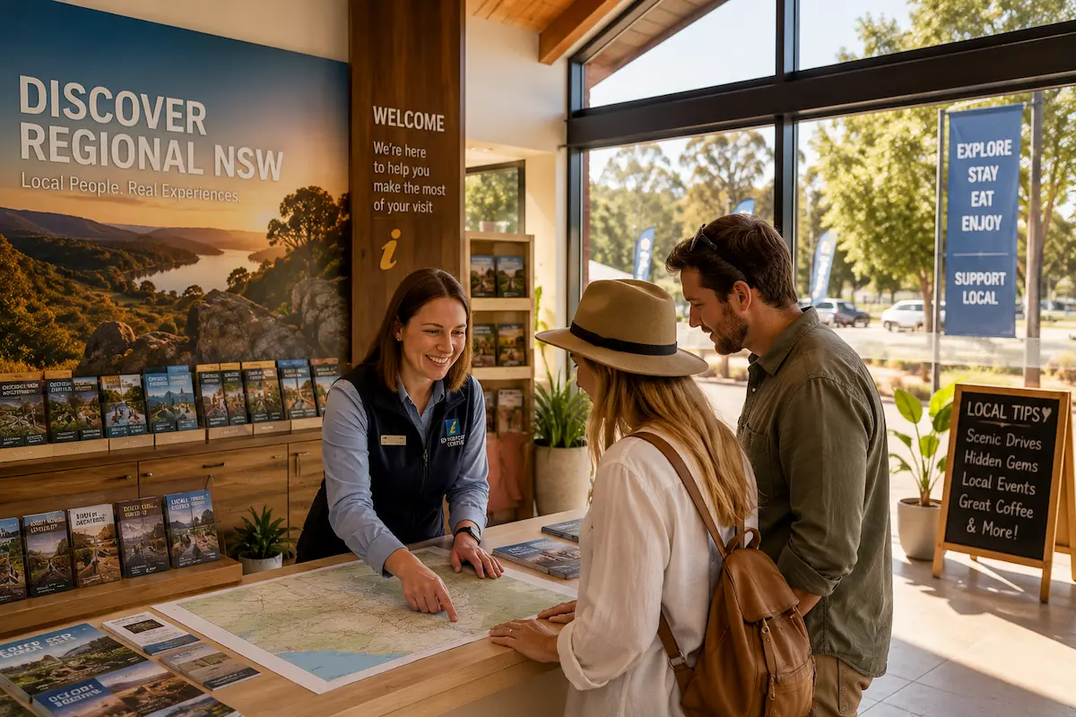 Regional NSW visitor centre tourism website design