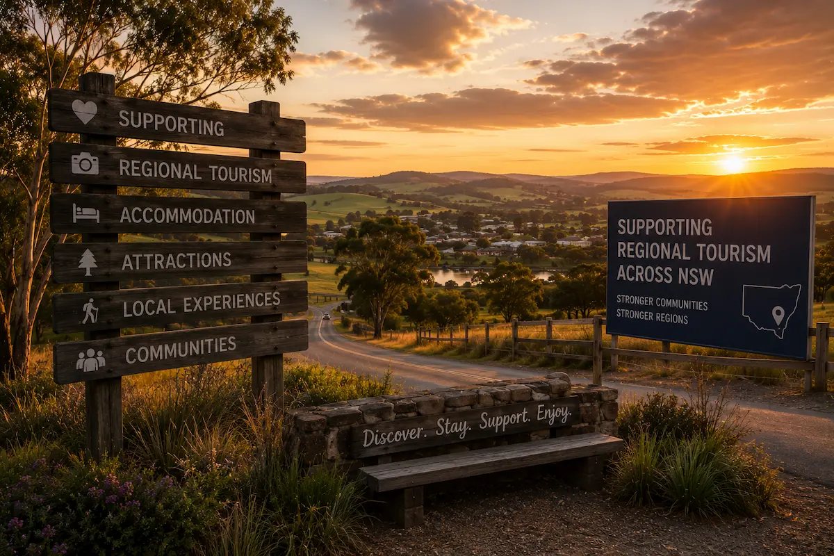 Regional NSW visitor information centre and tourism website design